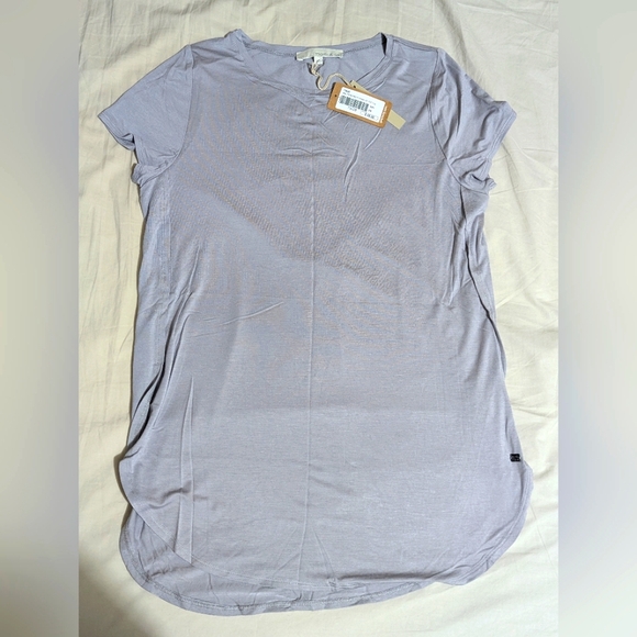 BNWT Monk & Lou Peach Ray Adira Short Sleeve Tee - Picture 1 of 5